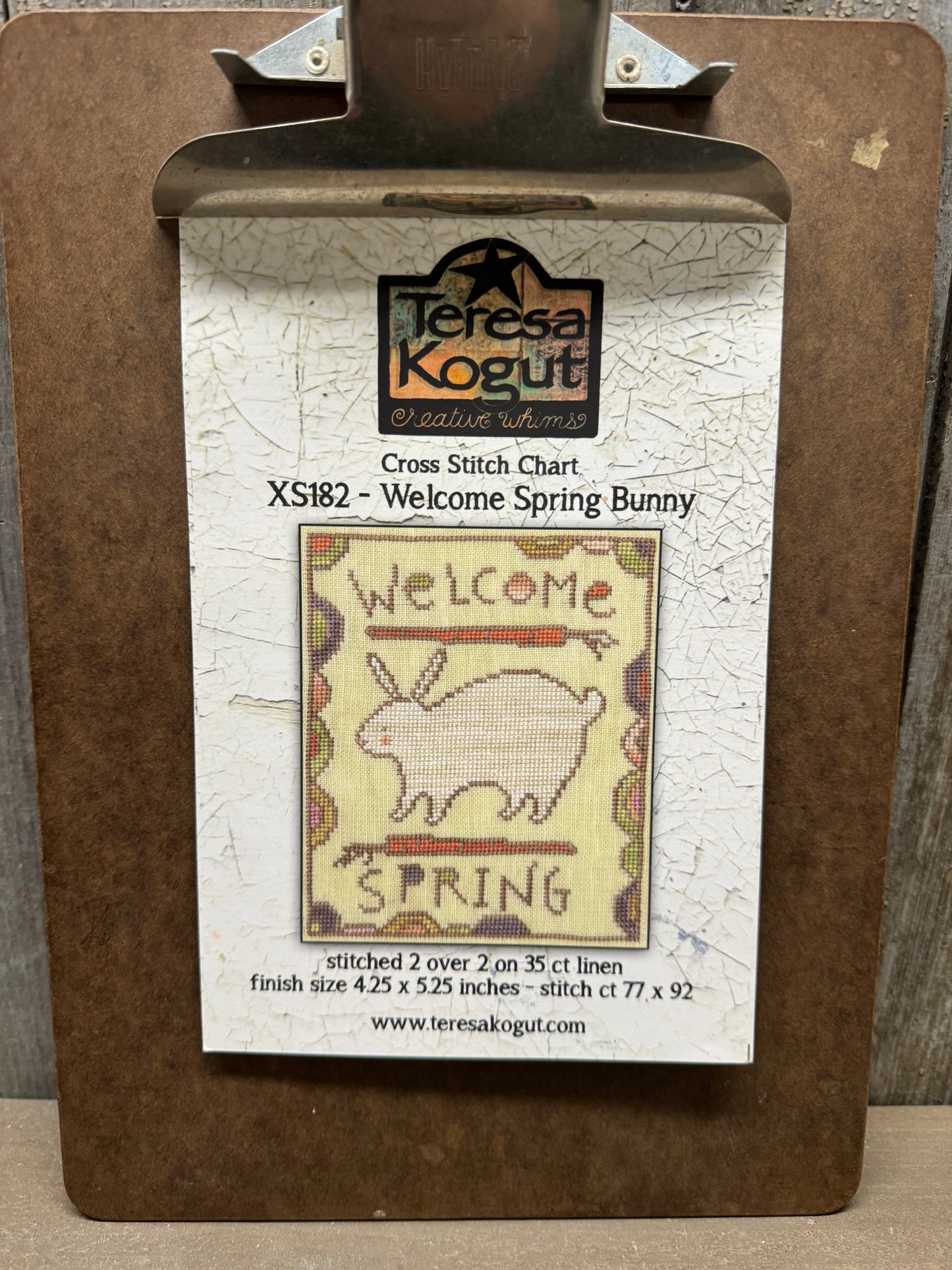 Pattern, CS, WELCOME SPRING BUNNY