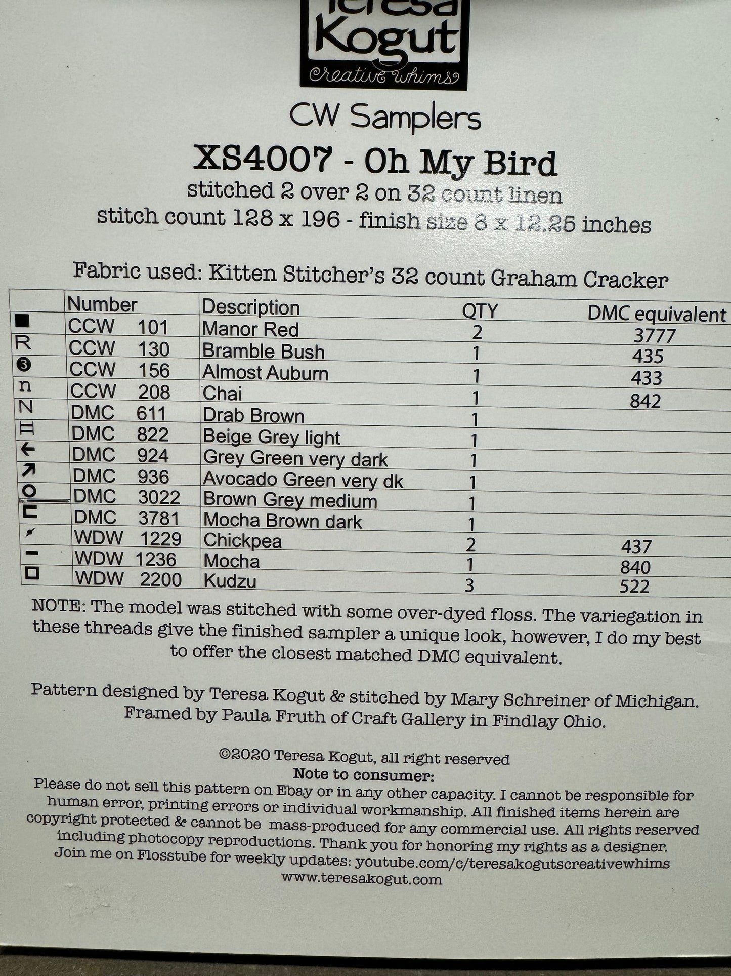 Pattern, CS, OH MY BIRD