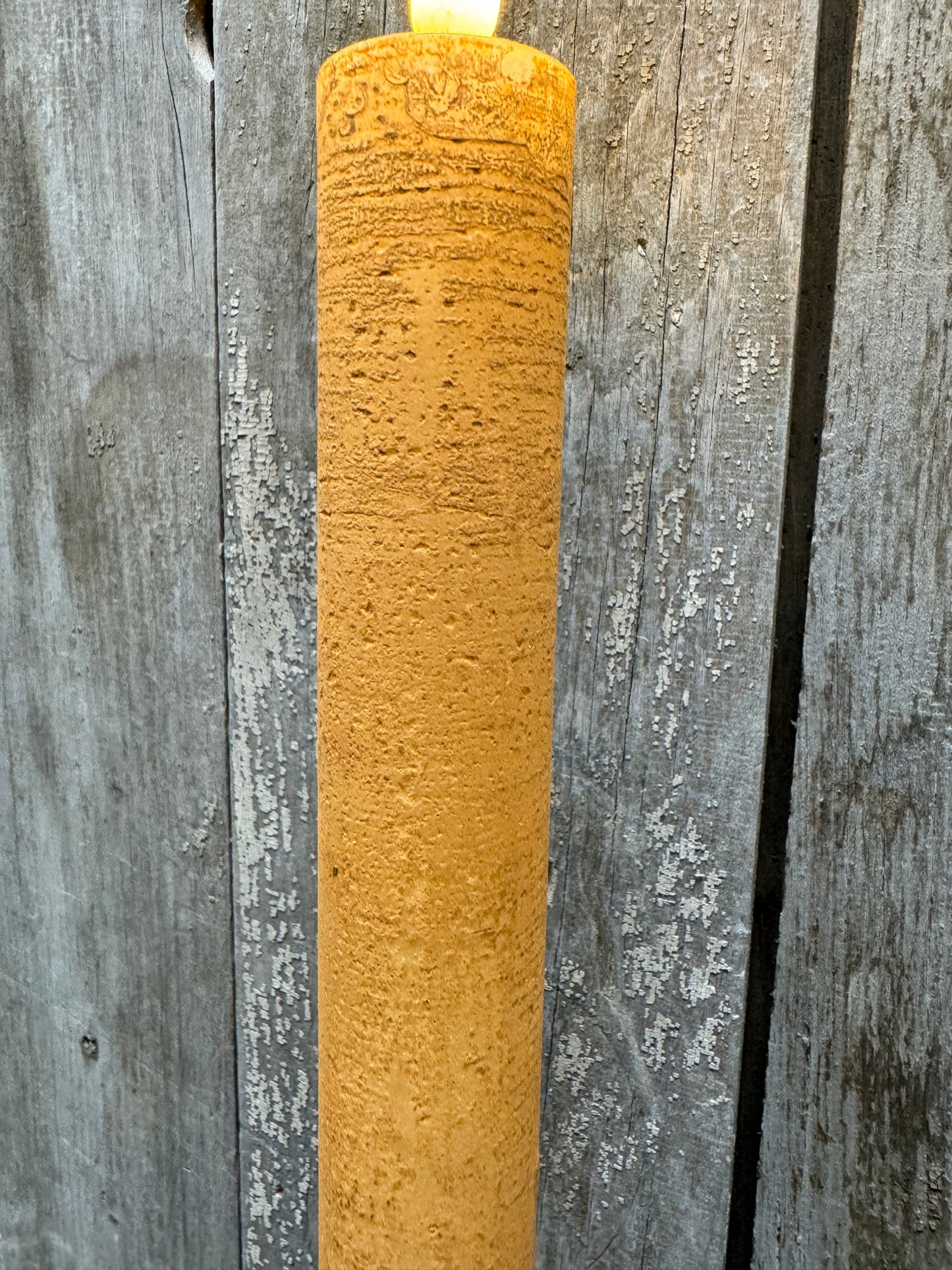 Candle, Taper, Timer, 11.25", THICK TAN