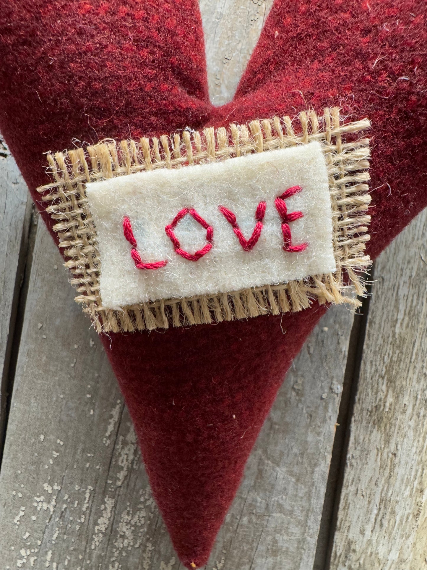 HEART HANGER, Wool, LOVE