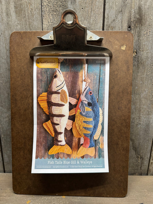 Pattern, PN, FISH TAILS BLUE GILL & WALLEYE