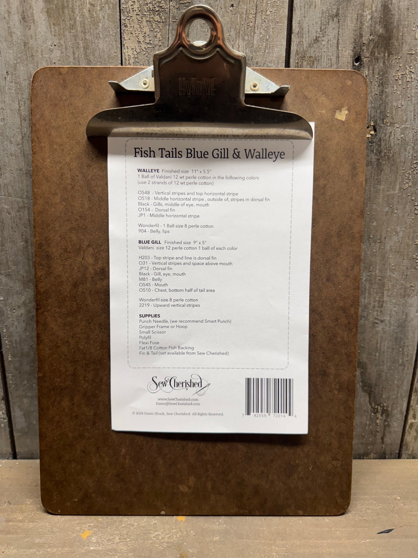 Pattern, PN, FISH TAILS BLUE GILL & WALLEYE