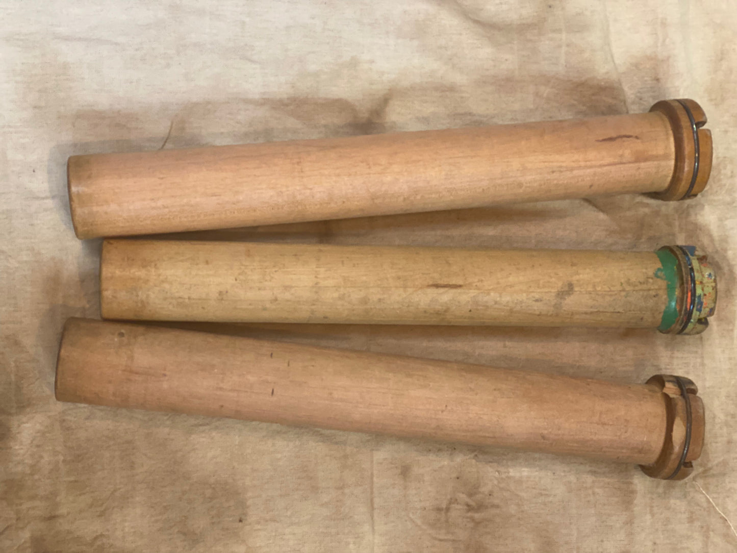 Spindle, Wood w/ Metal, Vintage, EXTRA LARGE