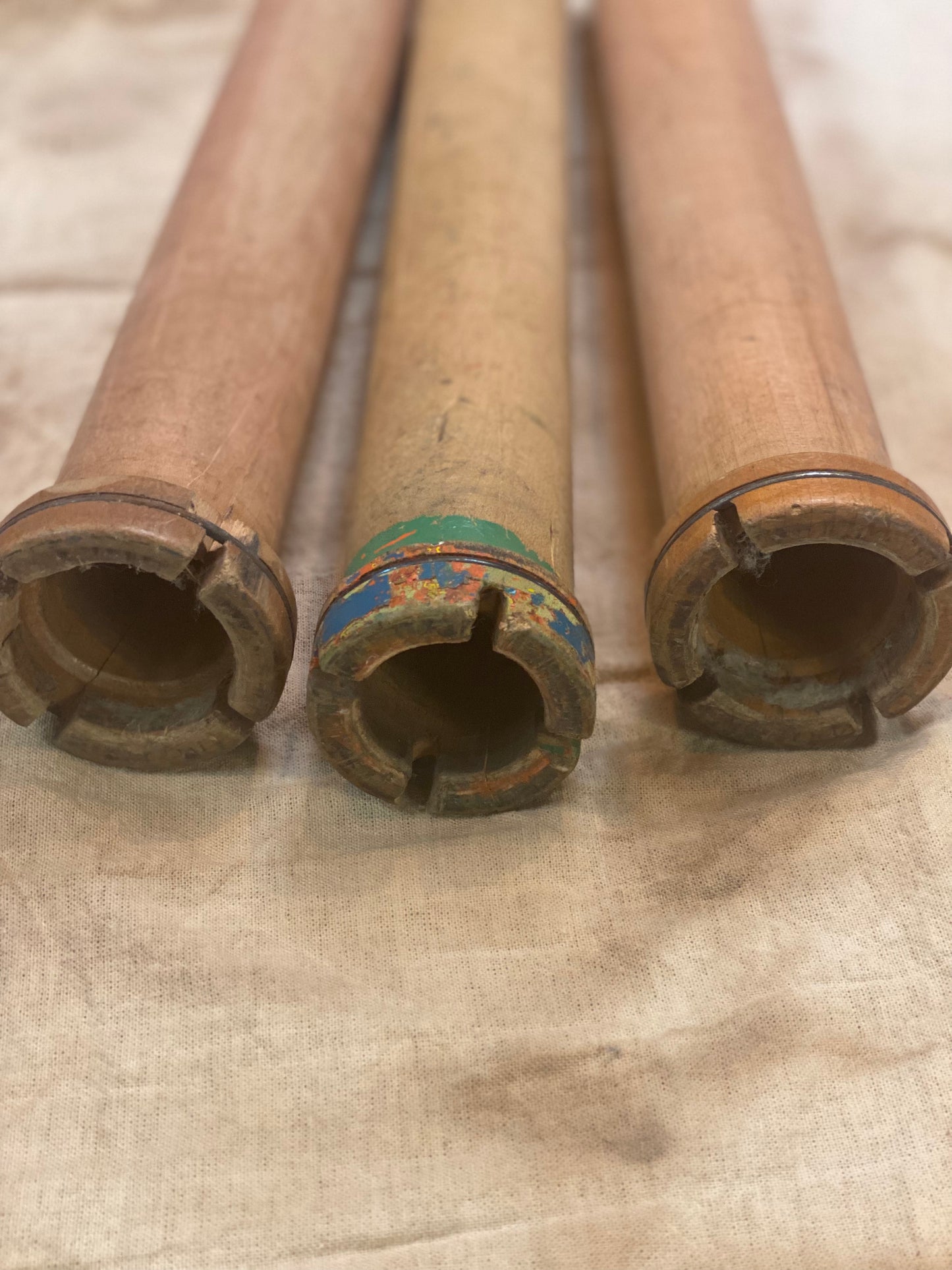 Spindle, Wood w/ Metal, Vintage, EXTRA LARGE