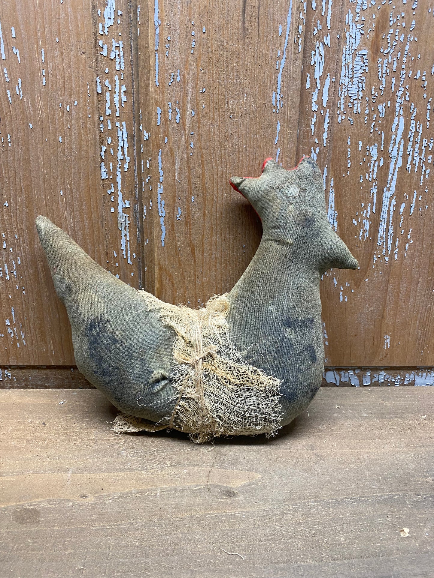 Hen, Grungy Blue, SMALL