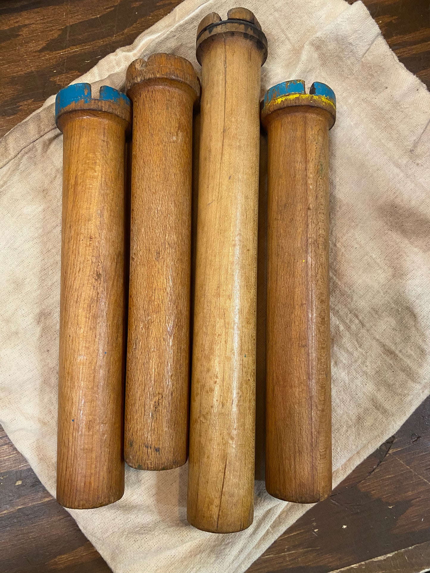 Spindle, Wood w/ Metal, Vintage, LARGE