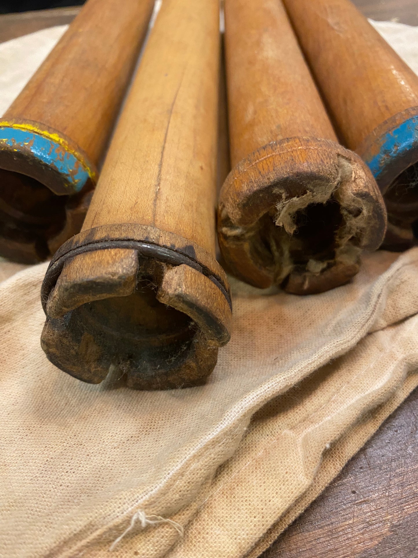 Spindle, Wood w/ Metal, Vintage, LARGE