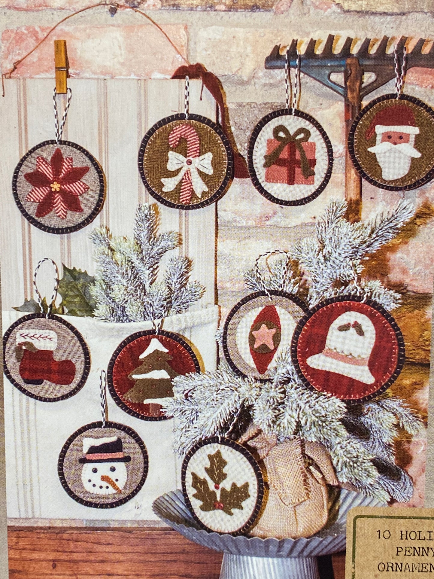 Pattern, 10 HOLIDAY PENNY ORNAMENTS