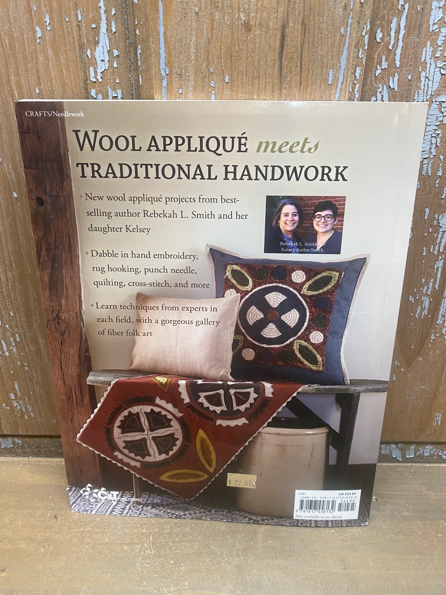 Book, Soft Cover, EXPLORING FOLK ART WITH WOOL APPLIQUE & MORE