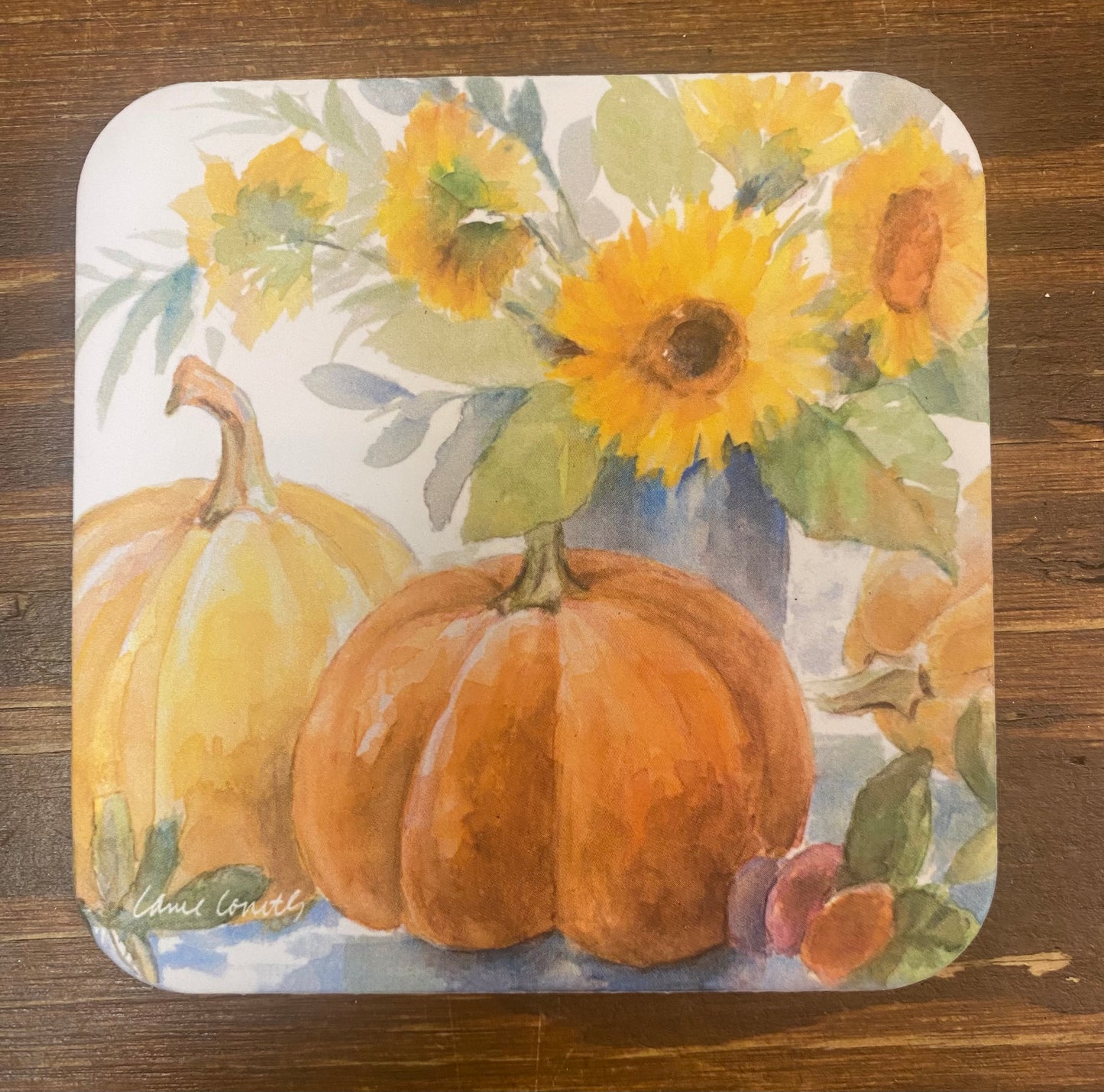 Coaster, SUNFLOWERS & PUMPKINS