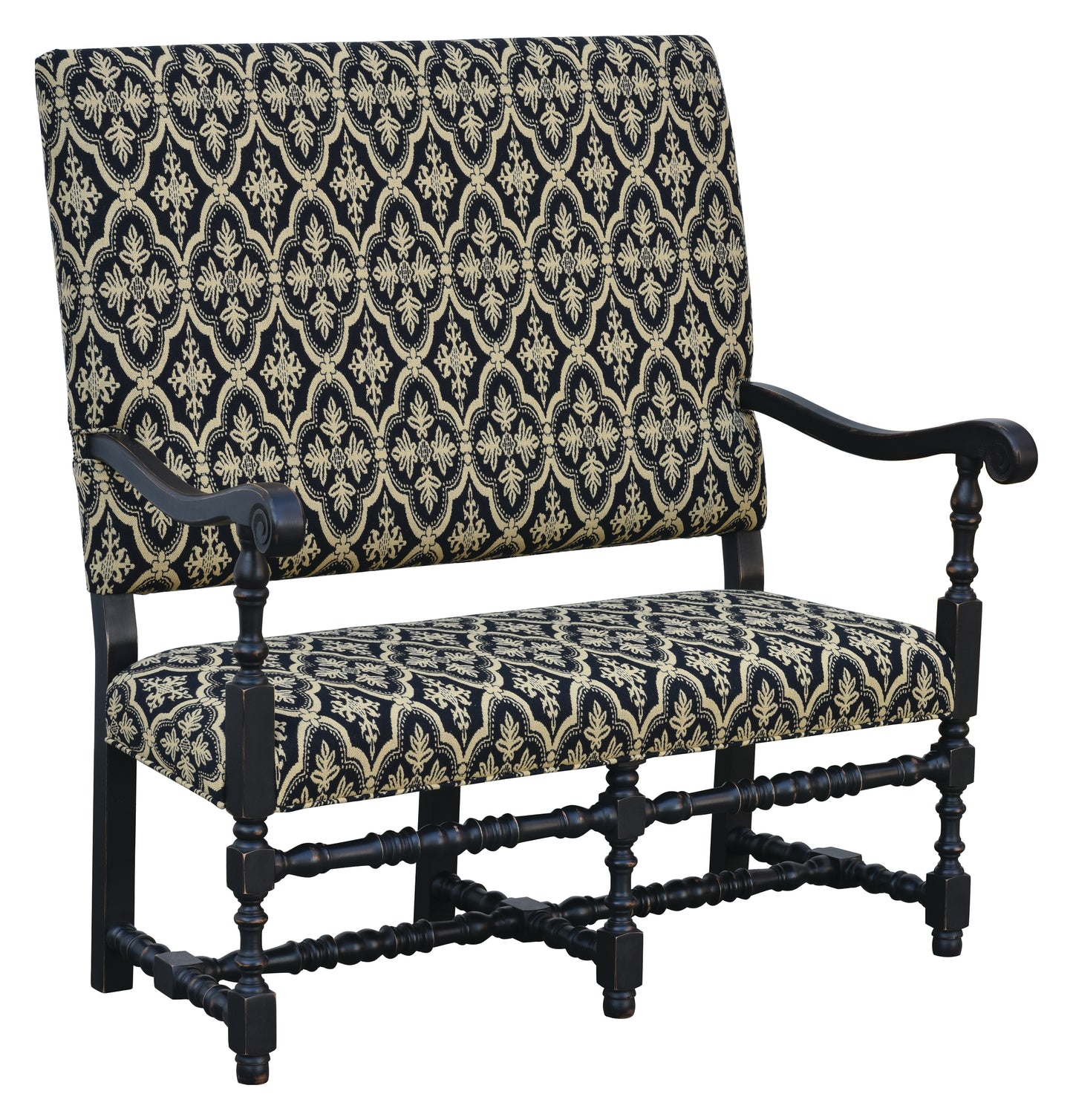 Settle, 46", JACOBEAN