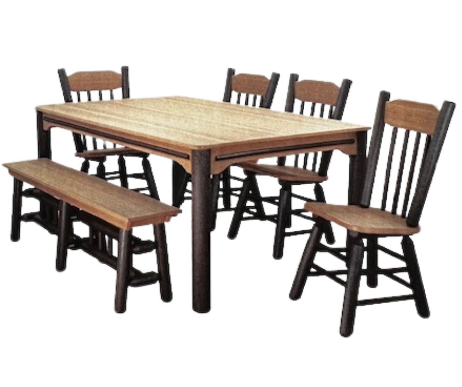 Poly-Log Rustic Hickory Furniture, CHAIR, BARSTOOLS, BENCHES