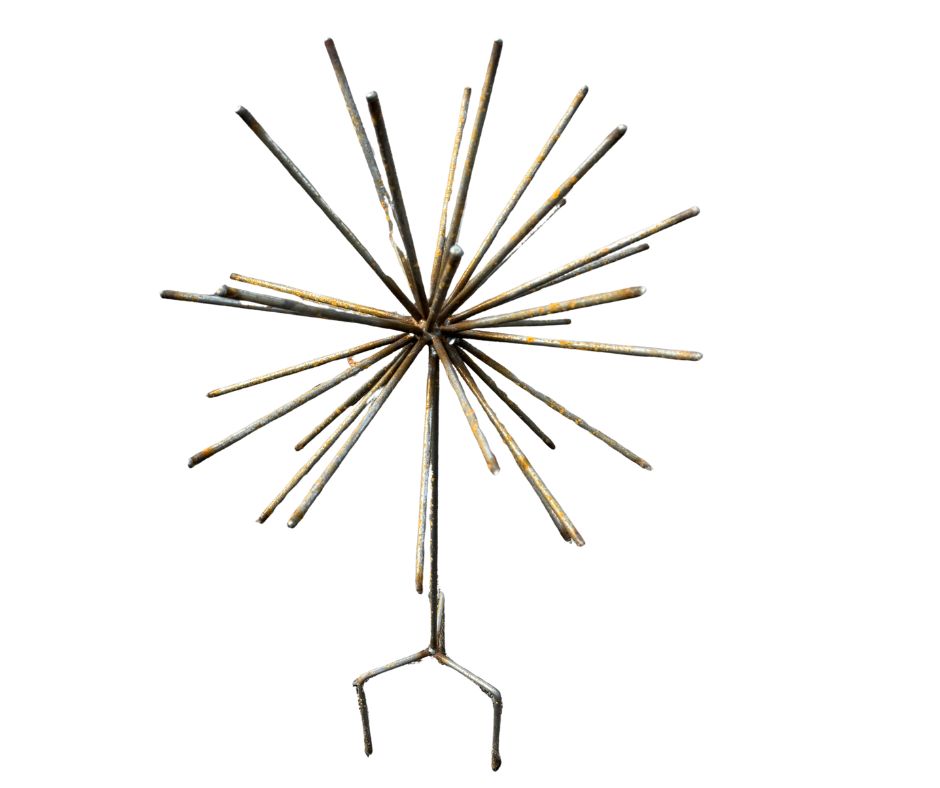 Garden Art, Metal, ALLIUM ON STAND