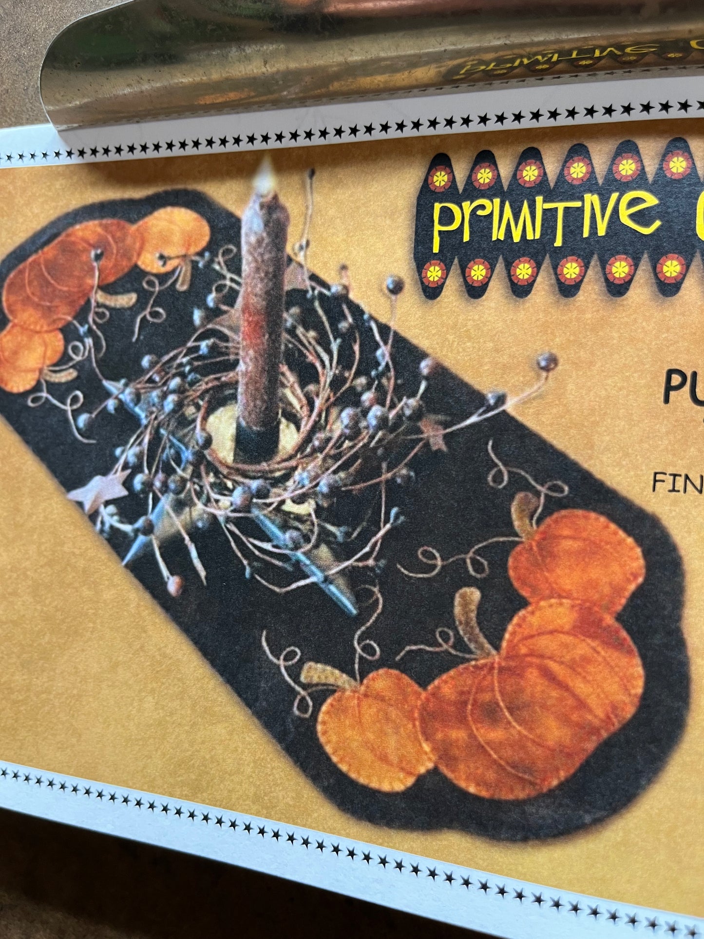 Pattern, PUMPKIN TRIO TABLE MAT