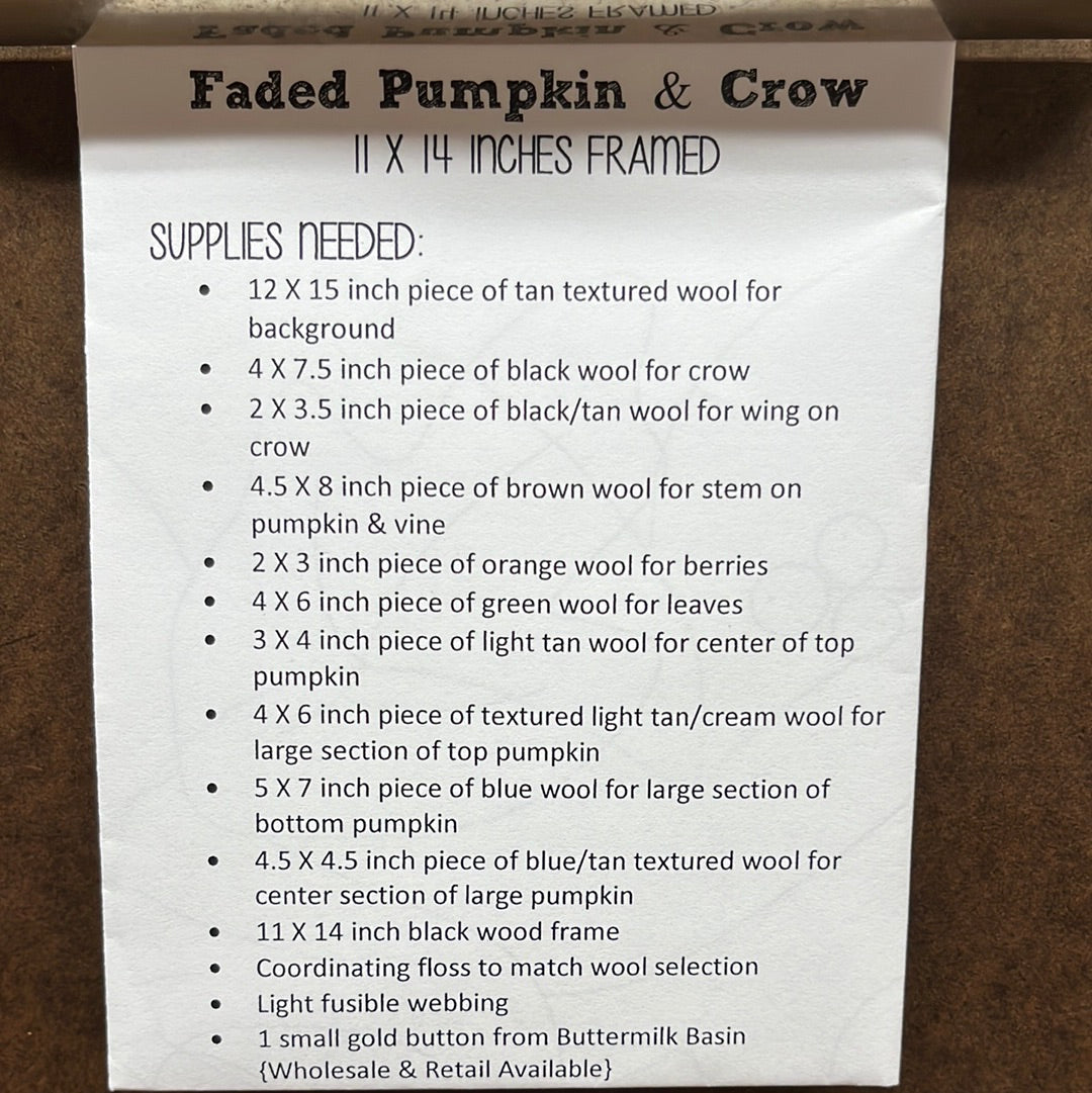 Pattern, FADED PUMPKIN & CROW