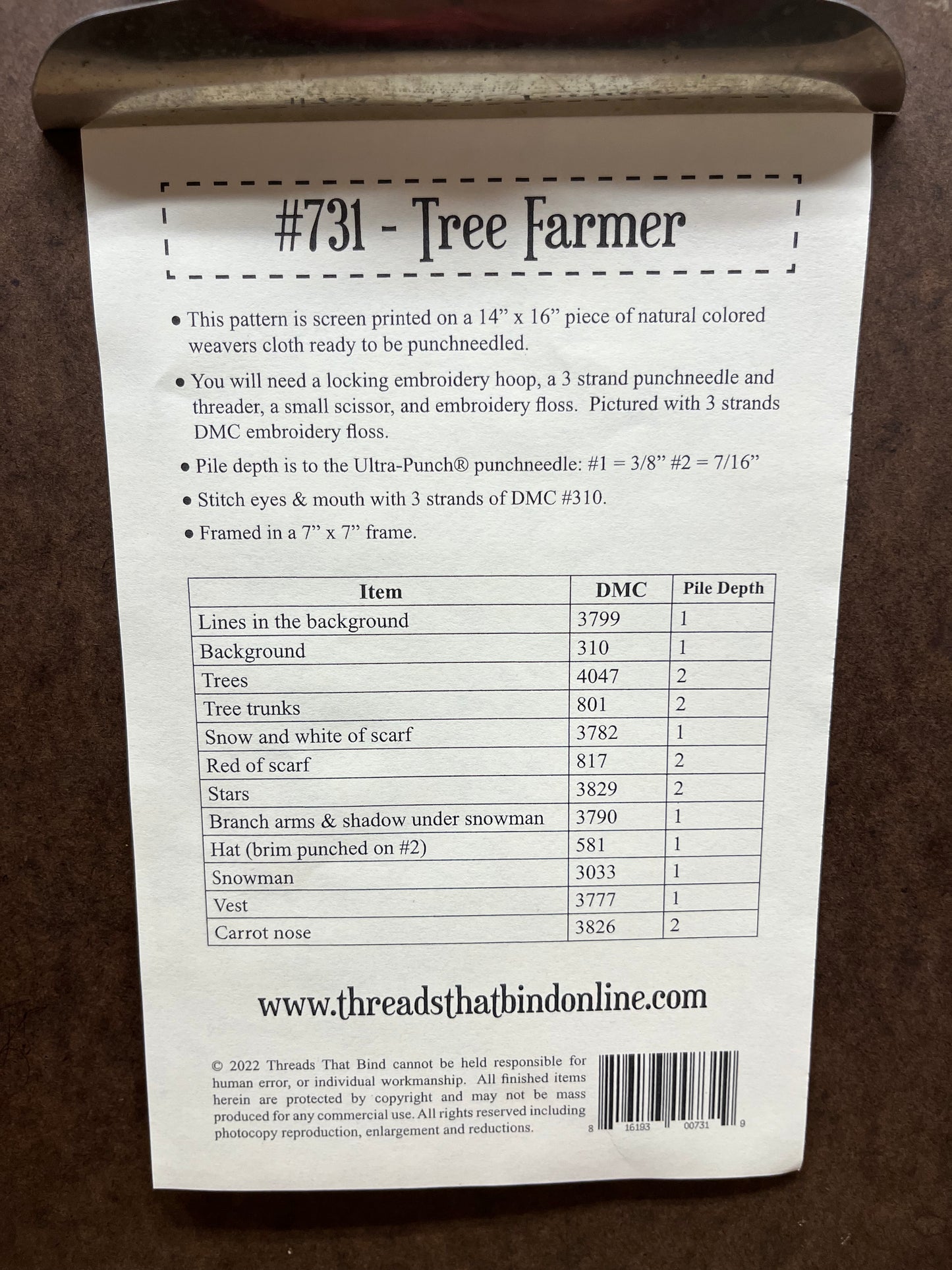 Pattern, TREE FARMER