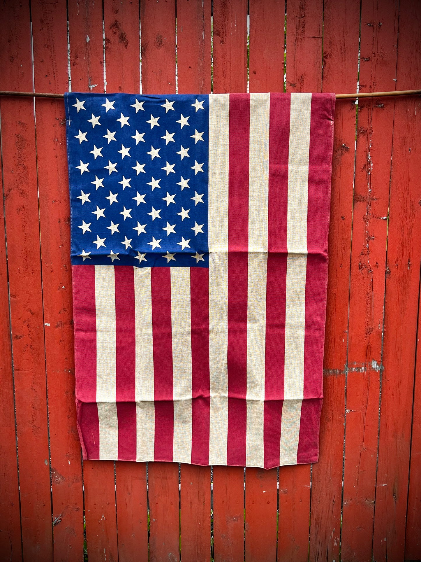 House Flag, 28"x 40", "Burlap", AMERICAN