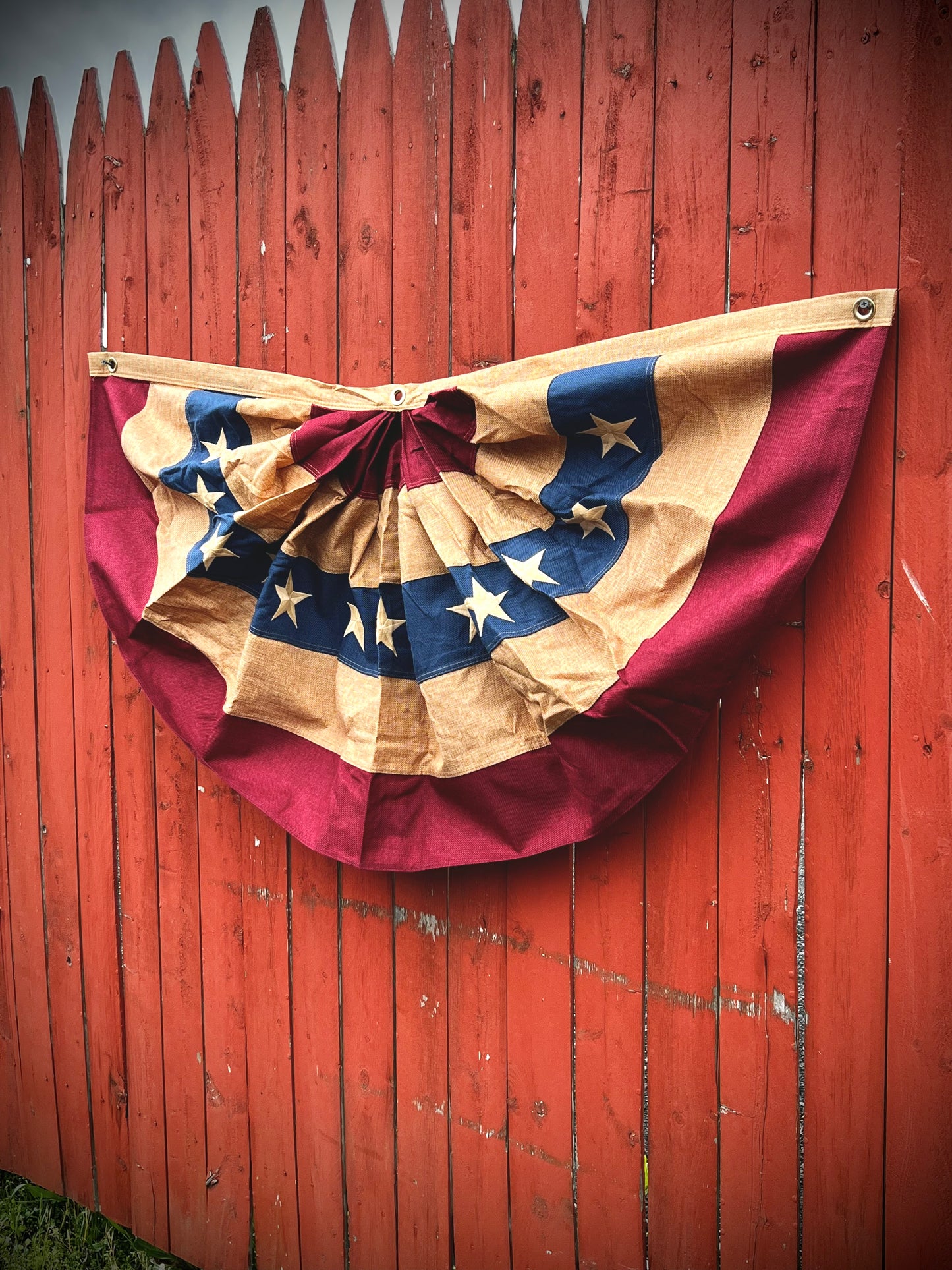 Bunting, Weatherproof, 48”x24”, BURLAP