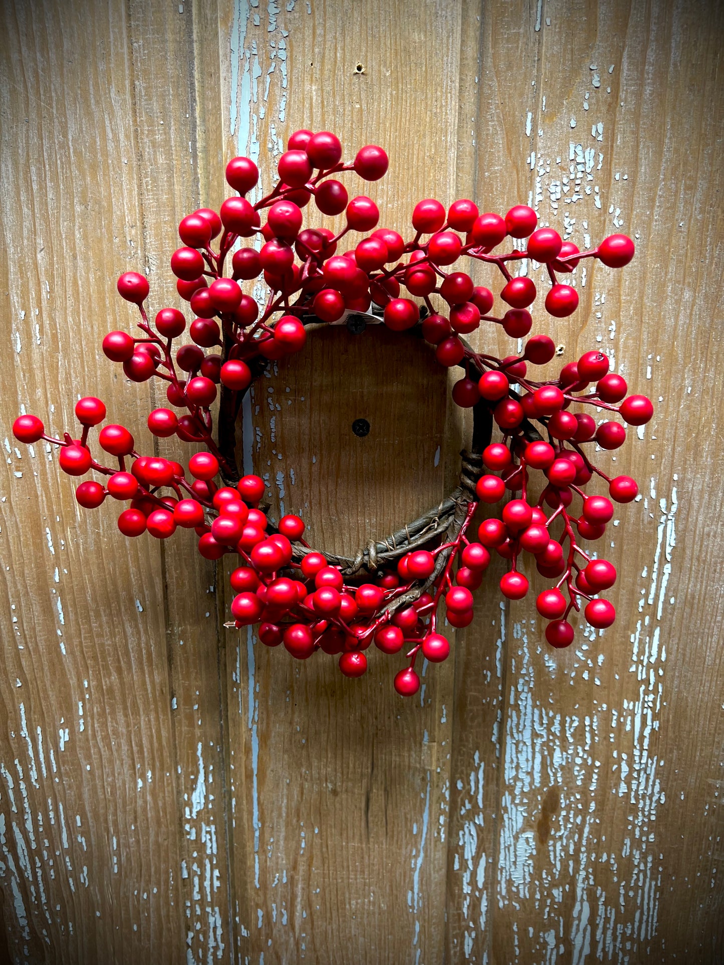 Weatherproof Berries, Matte Finish, 4.5" CANDLE RING