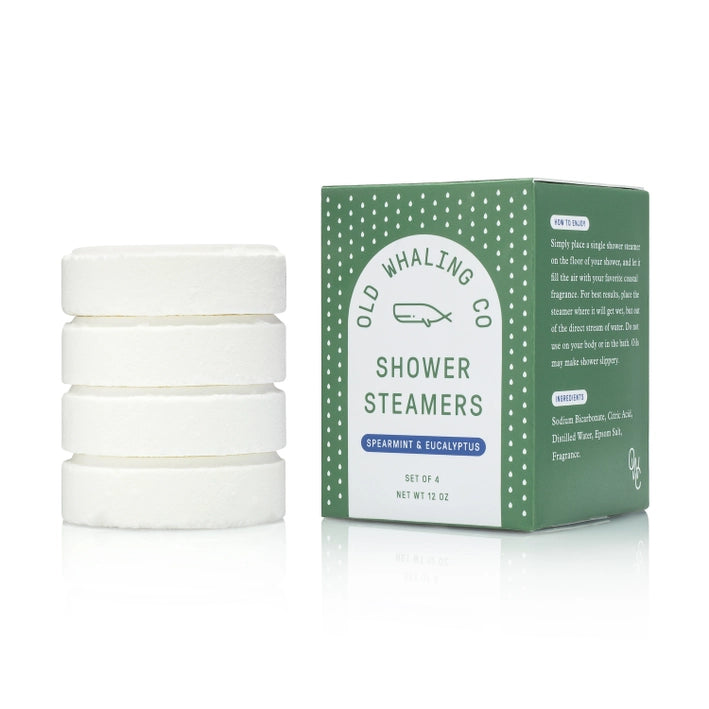 Shower Steamer, 4 Pack, SPEARMINT EUCALYPTUS