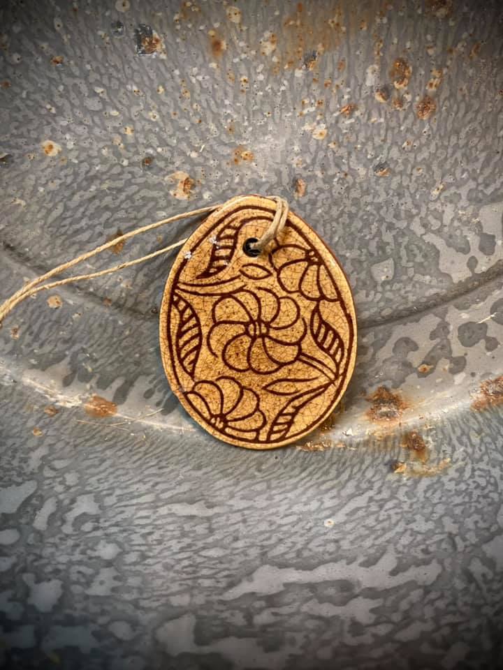 Ornament, EGG SGRAFFITO, Small