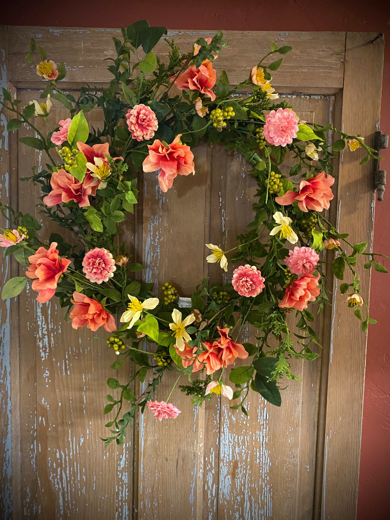 Wreath, WILD PETALS...limited stock Little Village Primitives