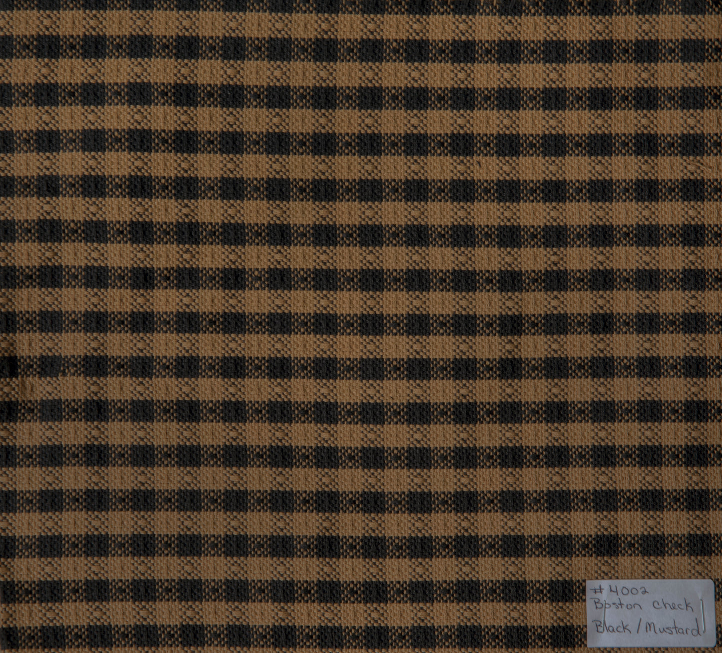 BOSTON CHECK, Black/Mustard