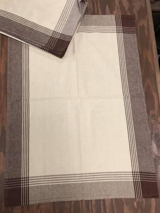 Tea Towel, McLeod Stripe, COUNTRY BROWN/TEA DYE