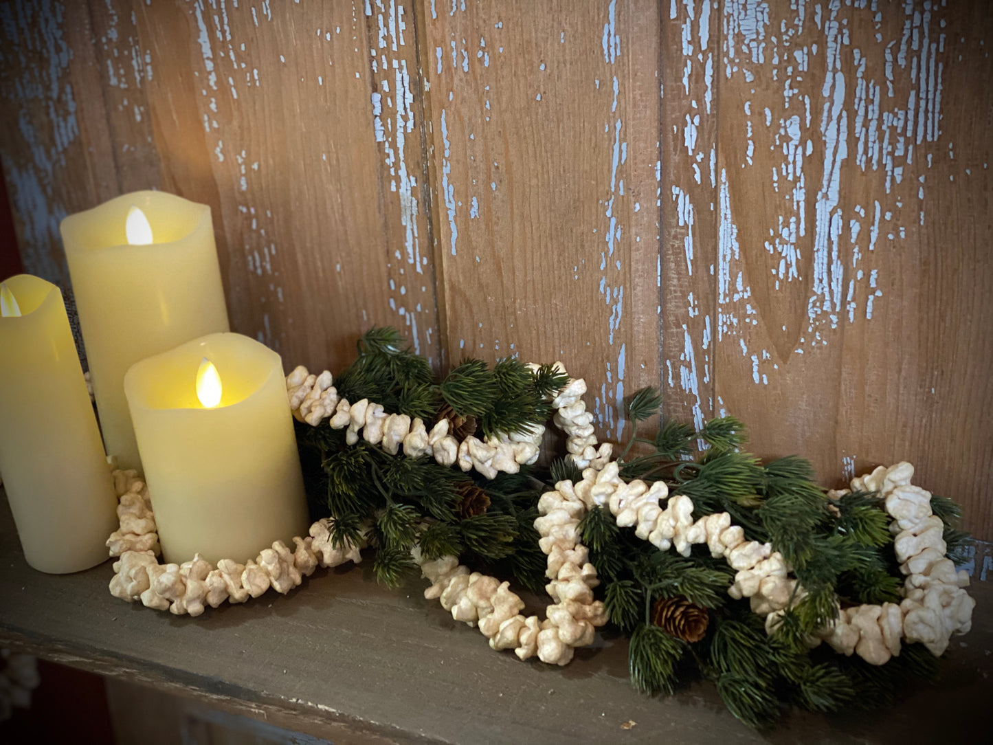 Garland, 9', POPCORN