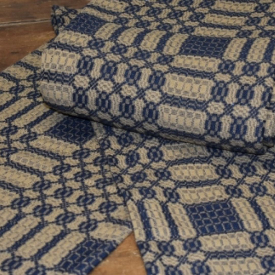 WESTBURY WEAVE, Navy/Tan