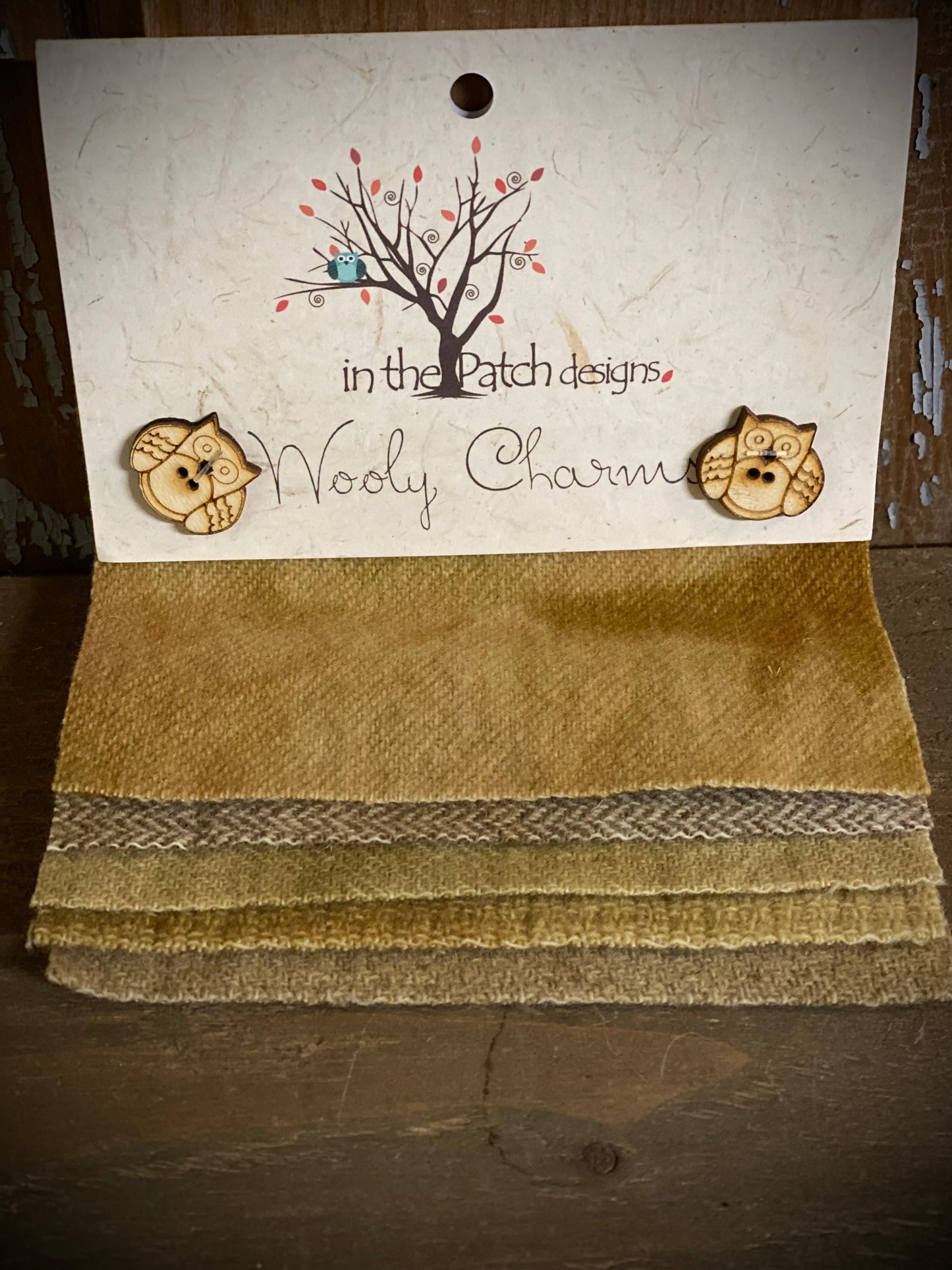 Wooly Charm Pack, WOOD BEIGE