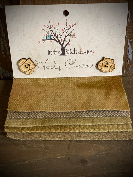 Wooly Charm Pack, WOOD BEIGE