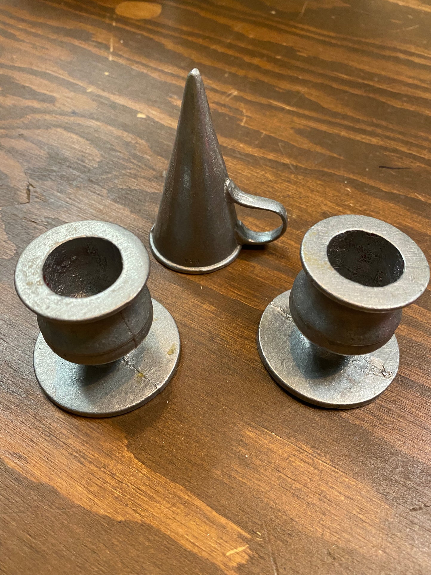 Pewter Candle Set