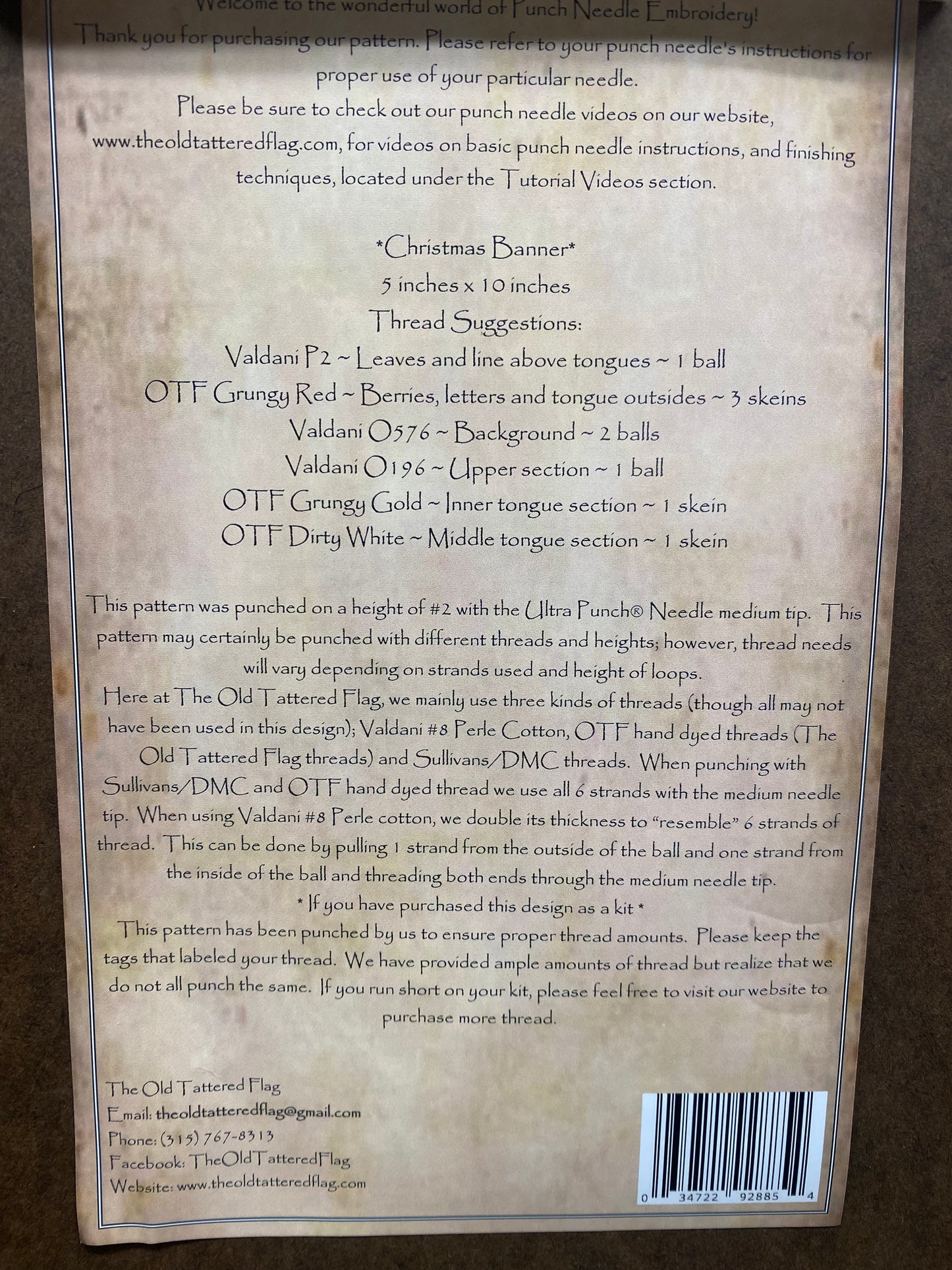 Pattern, CHRISTMAS BANNER