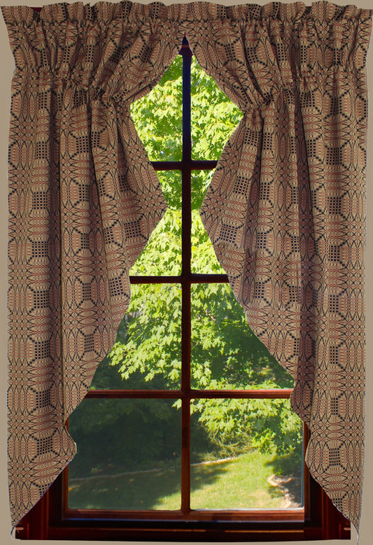 Gathered Swag, Lined, TRENTON JACQUARD