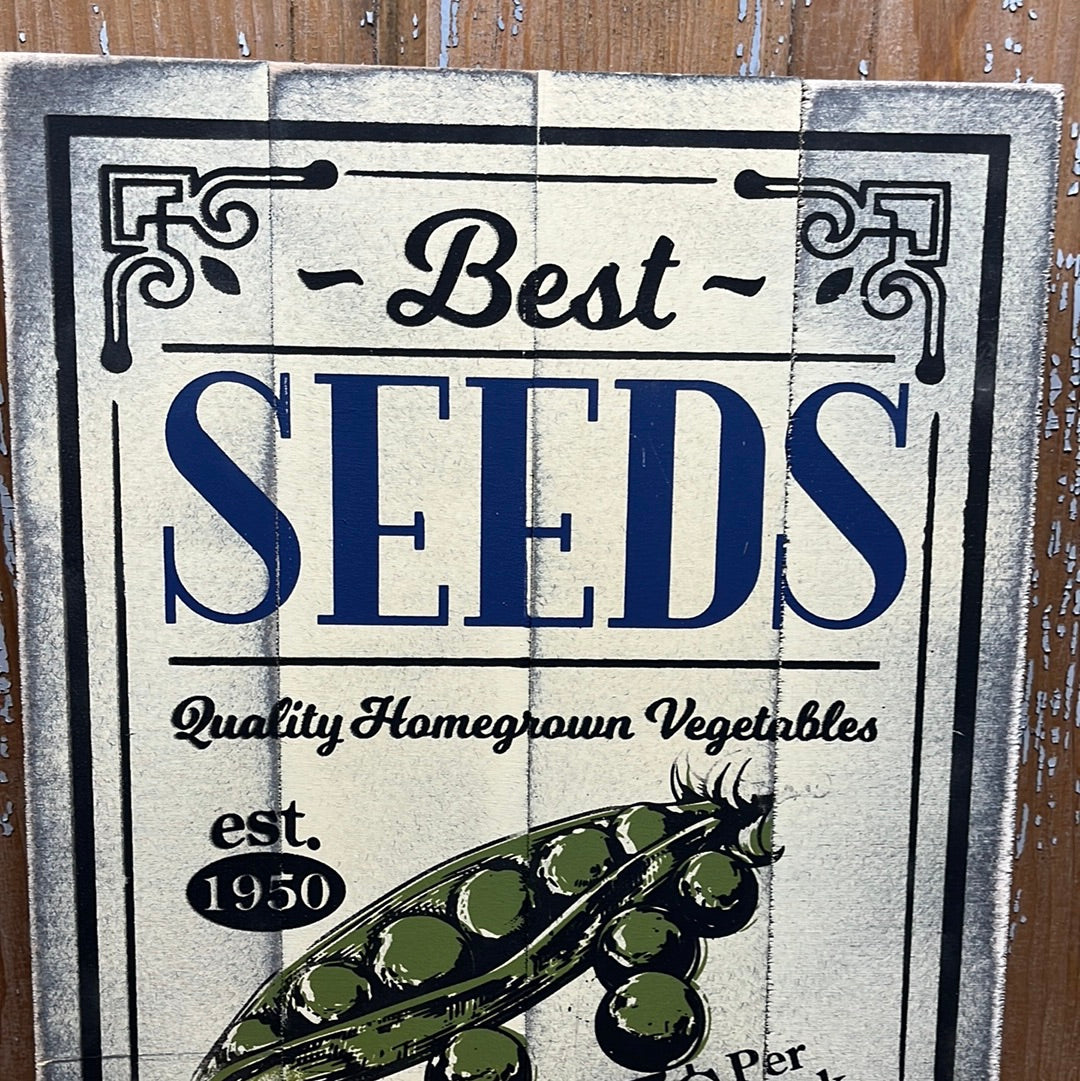 Pallet Sign, 12" x 16", SWEET PEAS