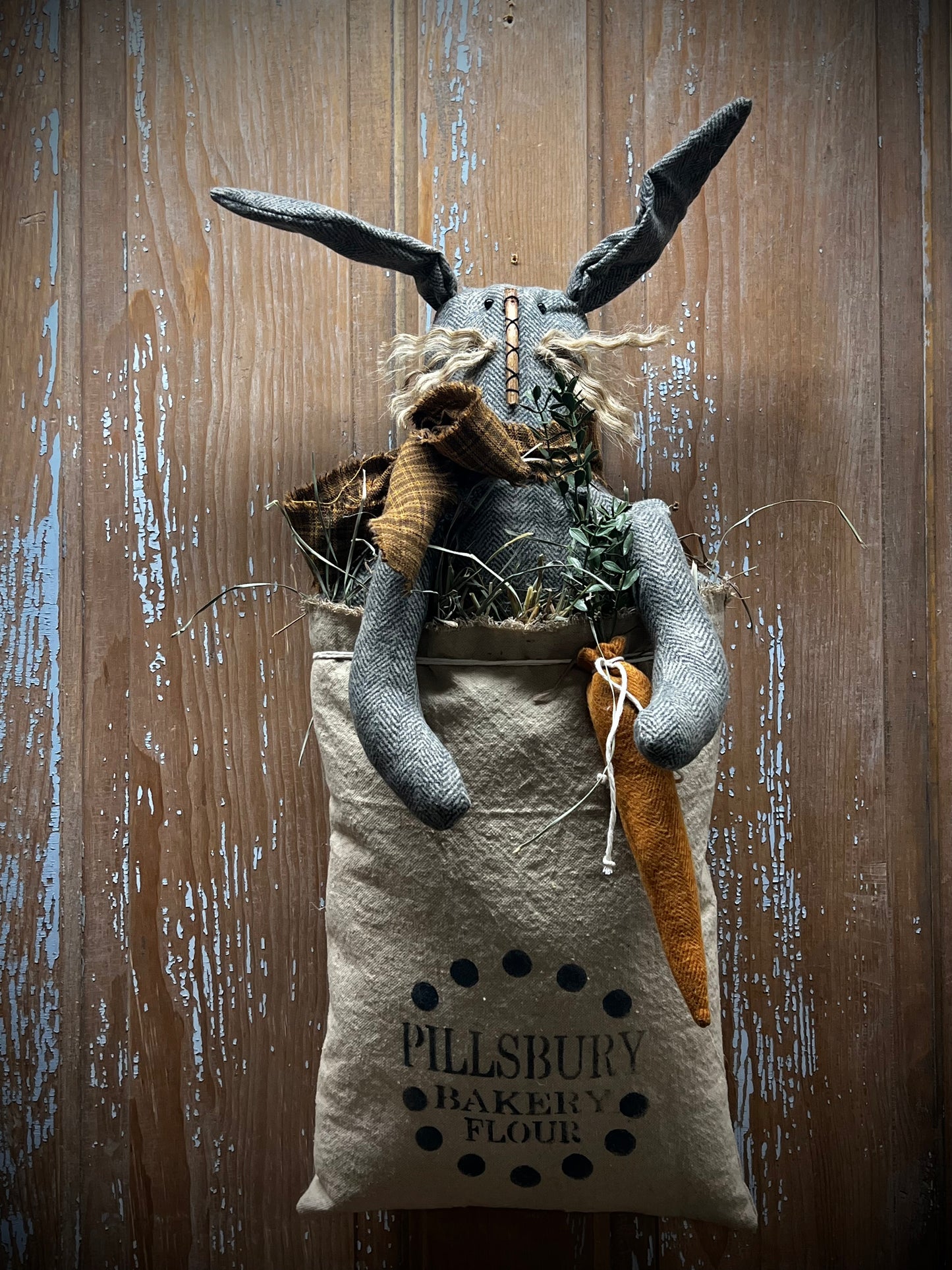 Hanging Bag, "Feed Sack Frank", PILLSBURY FLOUR
