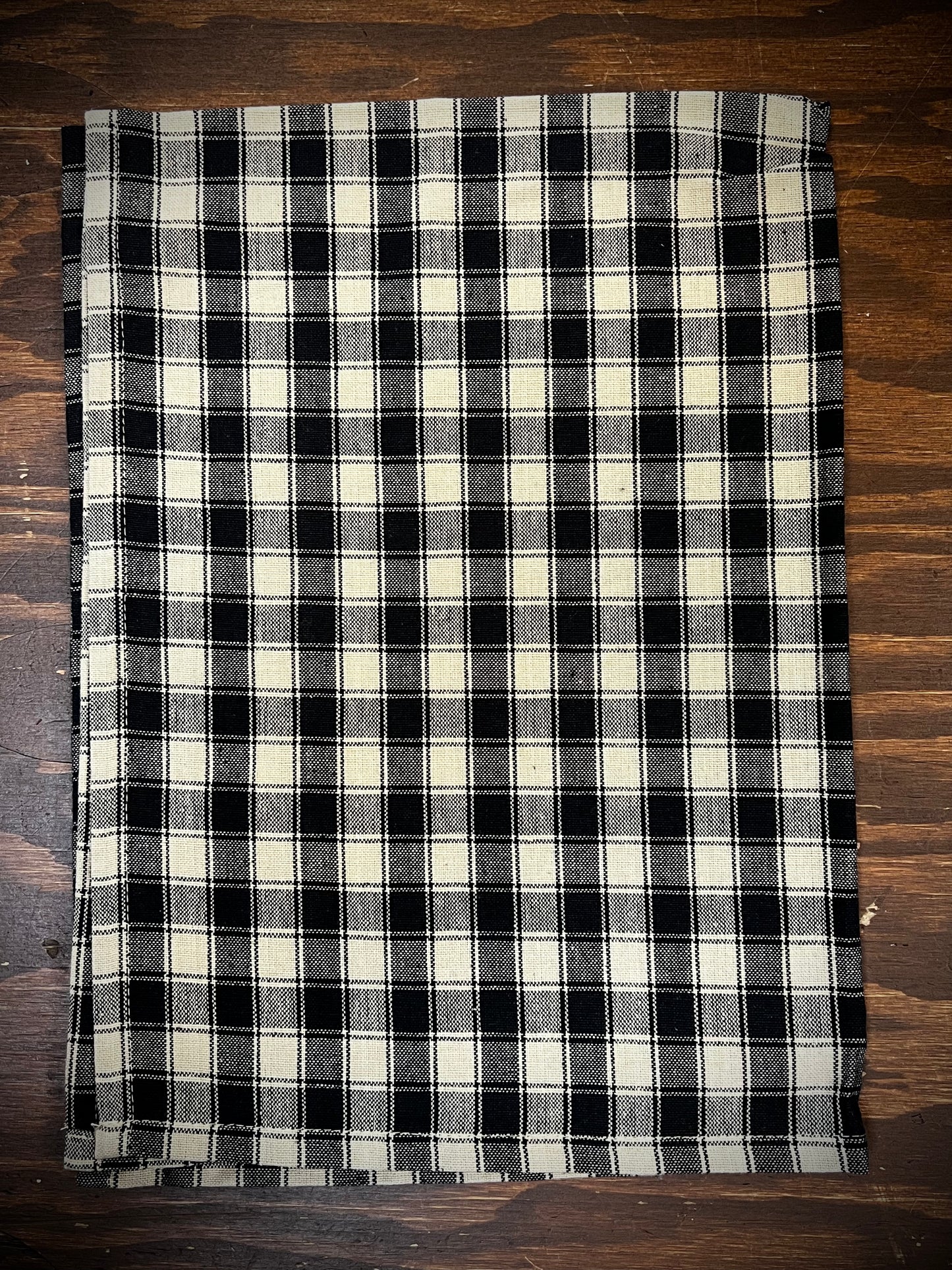 Tea Towel, House Check, BLACK/TEA DYE