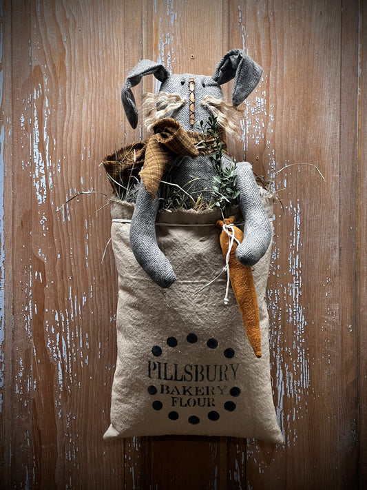 Hanging Bag, "Feed Sack Frank", PILLSBURY FLOUR