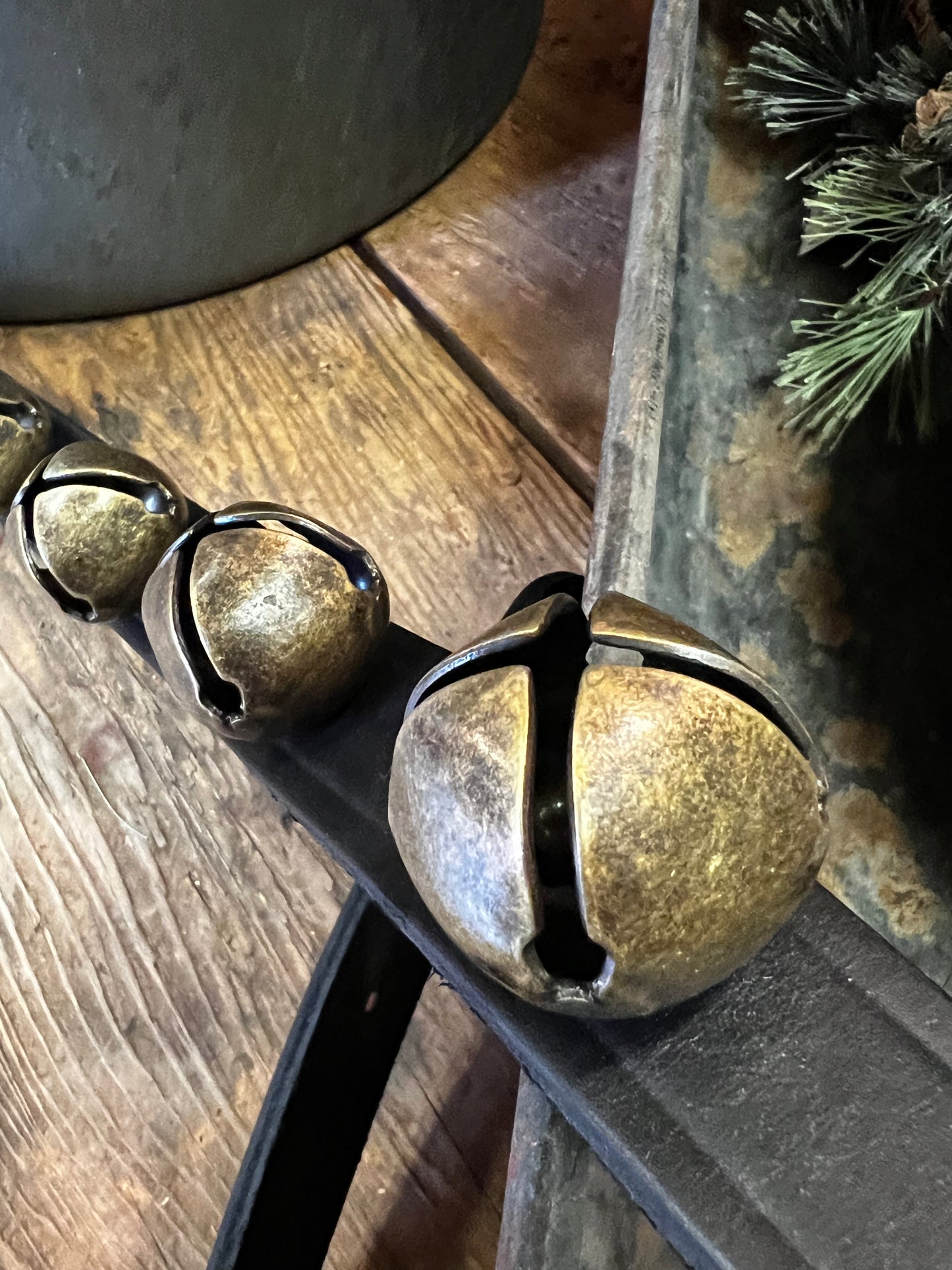 20 Bell Strap, BLACK, BURGUNDY or DARK BROWN/ANTIQUE BRASS