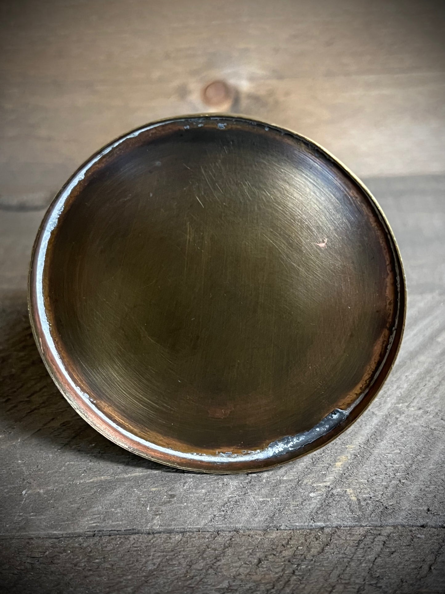 Inkwell, 3.25", ANTIQUE BRASS
