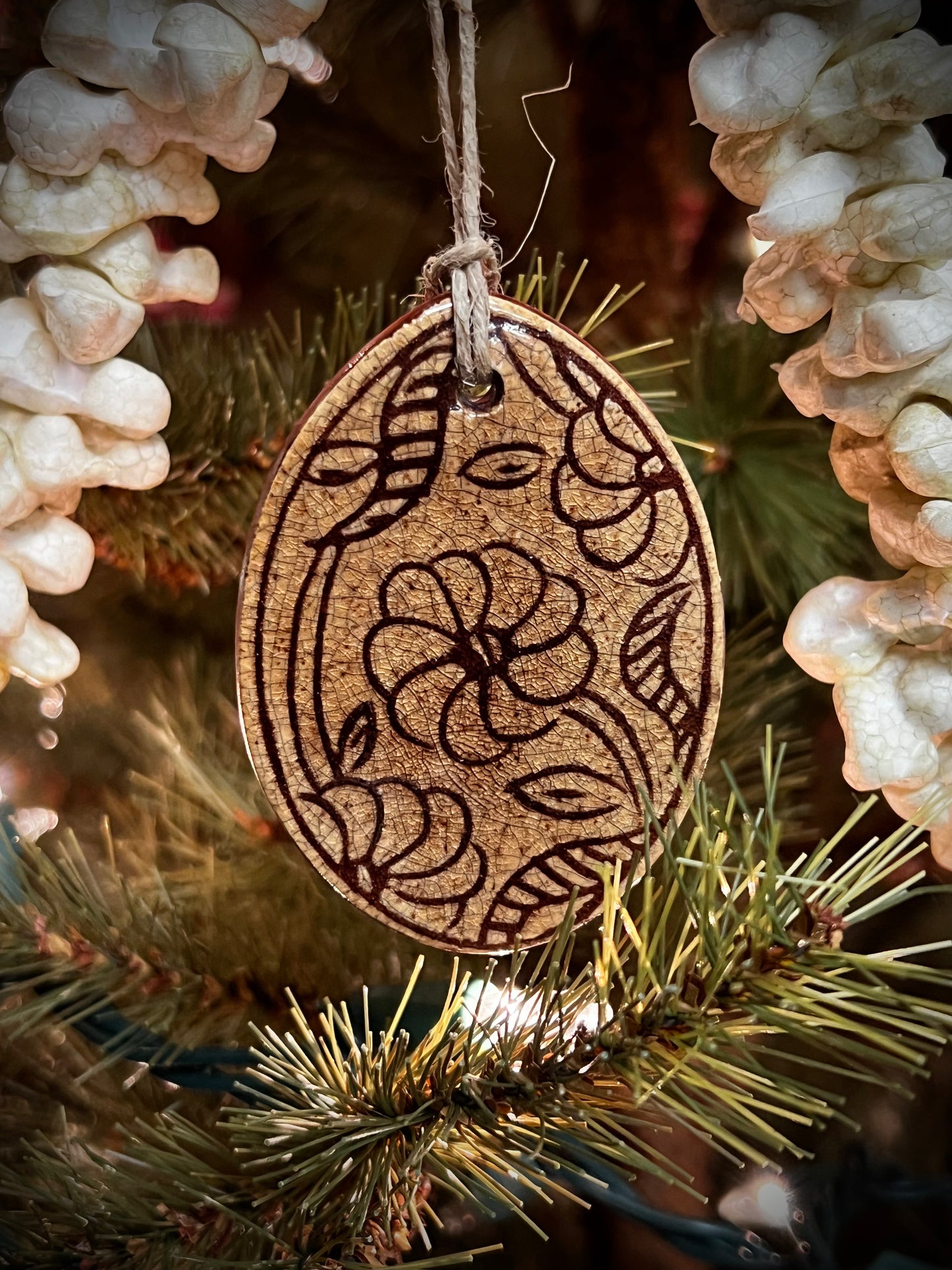 Ornament, EGG SGRAFFITO, Small