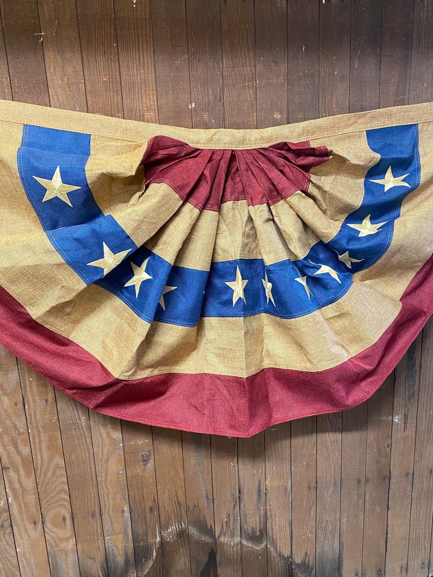 Bunting, Weatherproof, 48”x24”, BURLAP