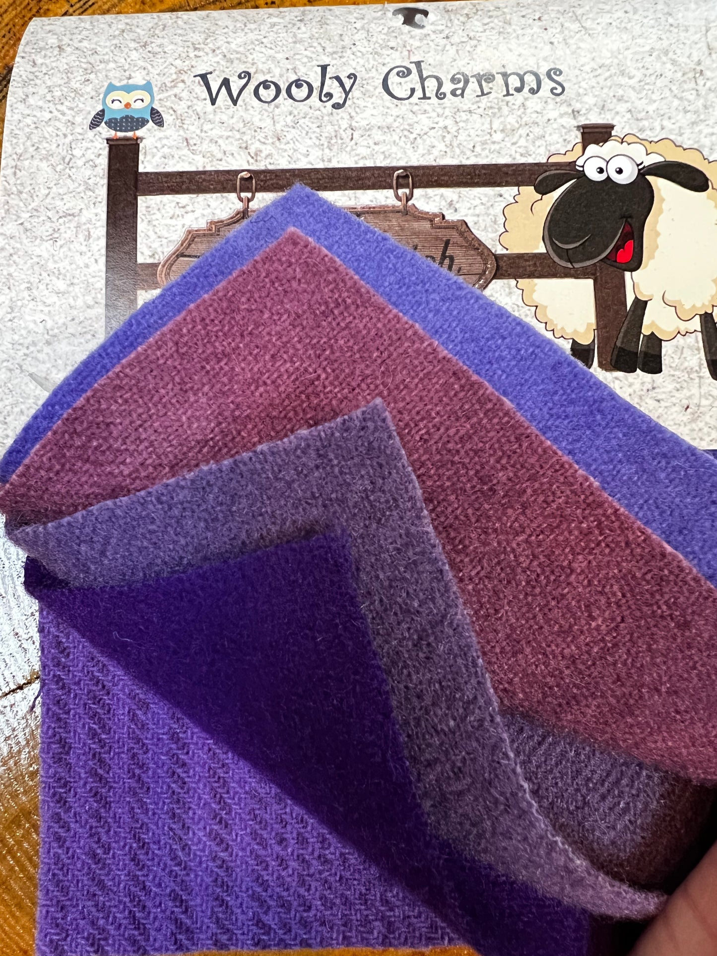 Wooly Charm Pack, PURPLES