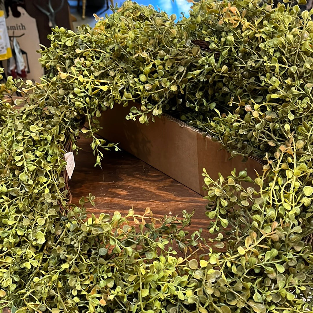 Wreath, 20”, Baby's Grass, NEW GREEN