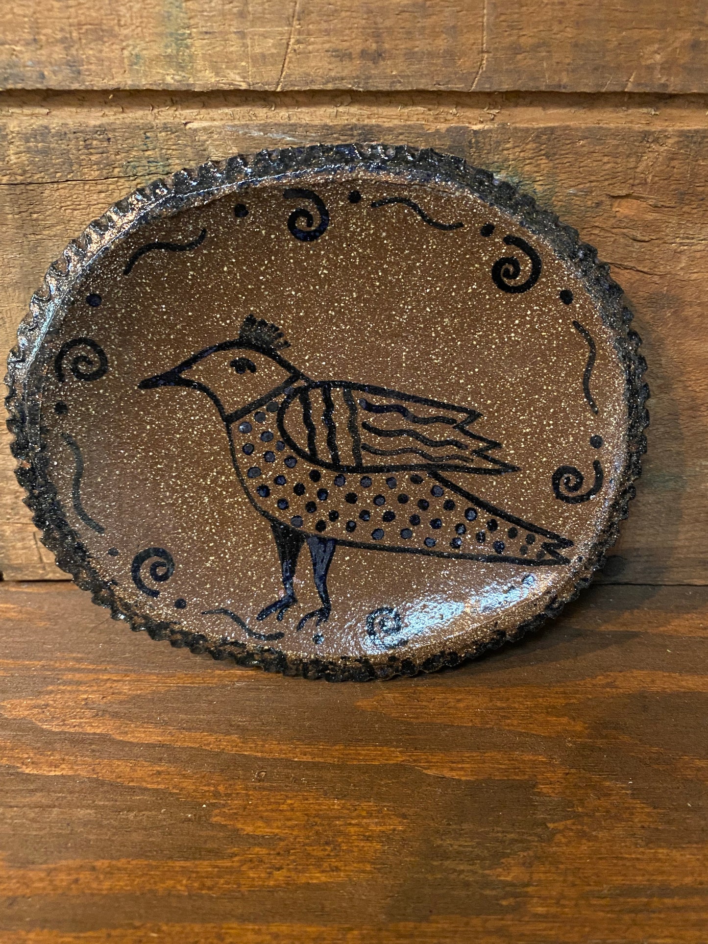 Plate, Small, FOLK ART HEN
