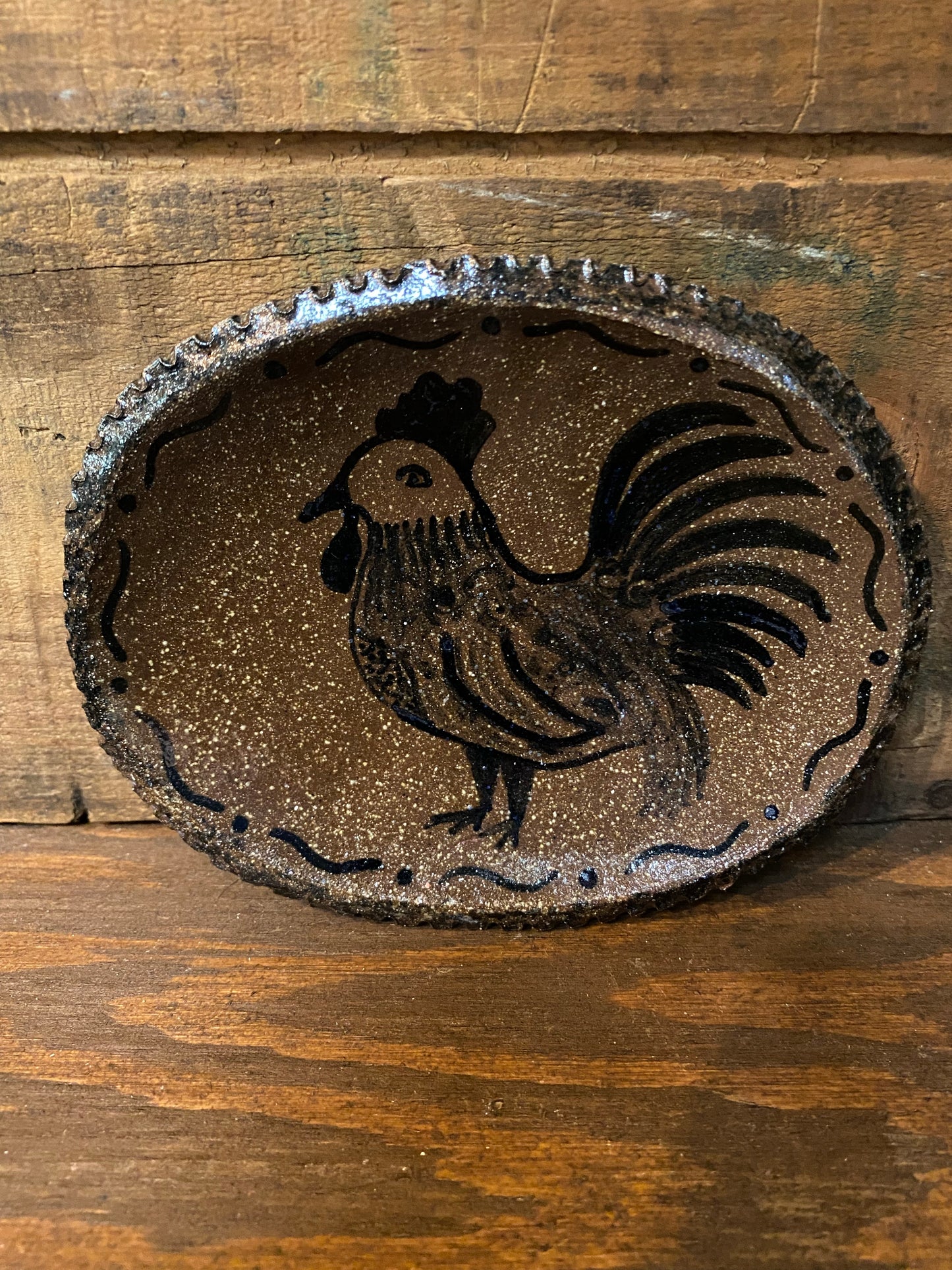 Plate, Small, Assorted, FOLK ART ROOSTER