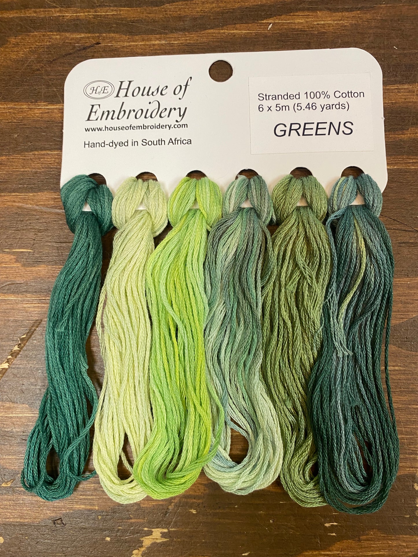 GREENS, 6x5m Variety Pack, Cotton Floss