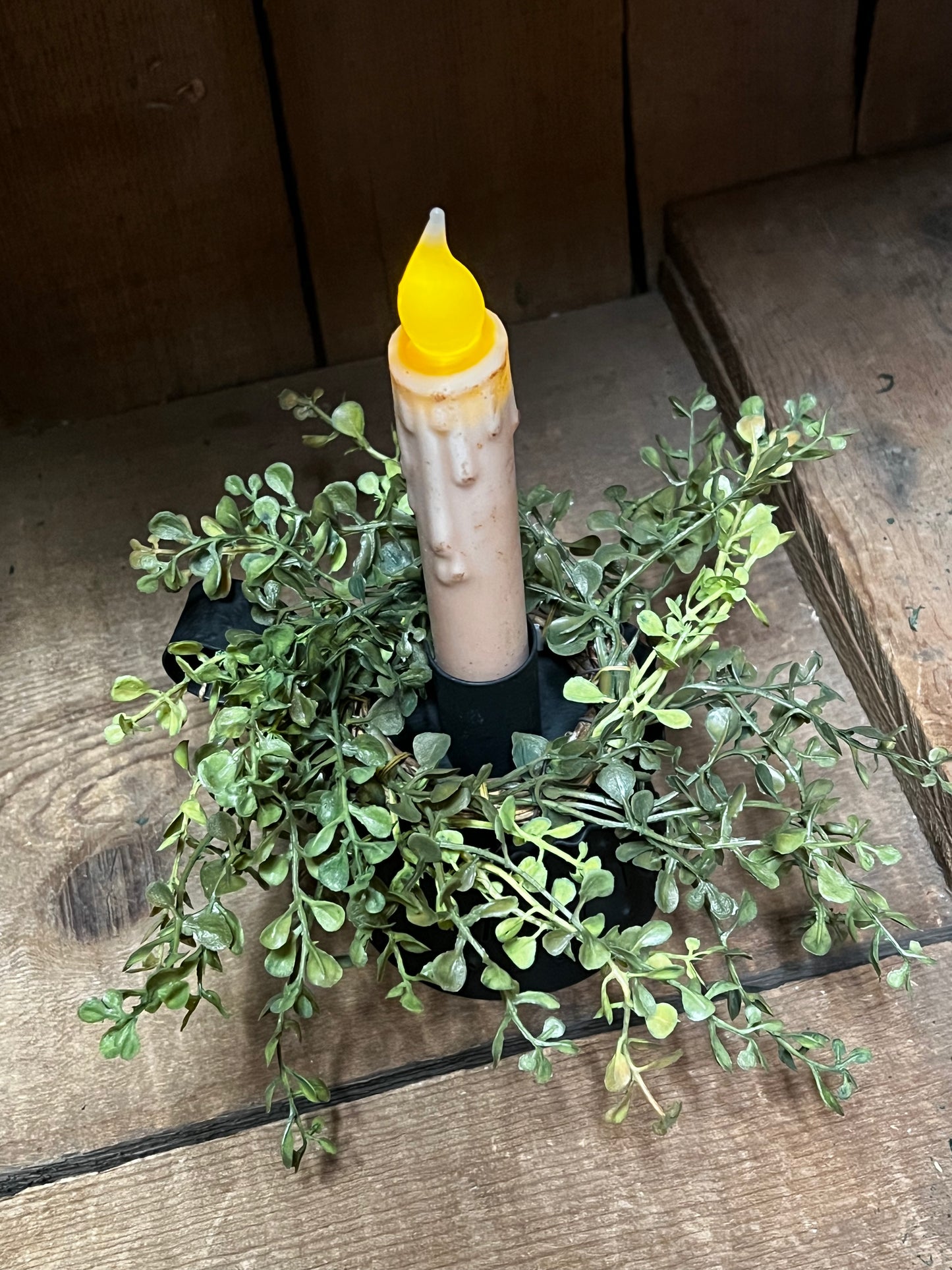 Candle Ring, 9”, Baby's Grass, NEW GREEN