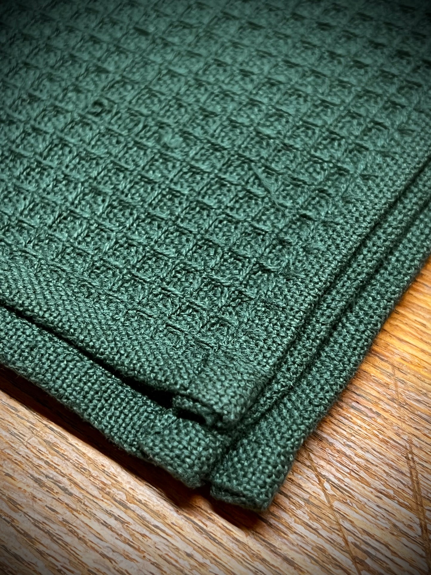 Waffle Weave Dishcloth, GREEN